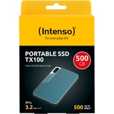 Intenso Externe SSD TX100 500 GB blaugrau, USB-A 3.2 Gen 1 (5 Gbit/s)