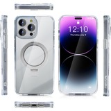 Nevox StyleShell SHOCKFlex mit Standfunktion, Handyhülle transparent, iPhone 16 Pro, kompatibel mit MagSafe