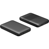 goobay Powerbank Kompakt 5.000 mAh schwarz, 5 Ah, Quick Charge 3.0