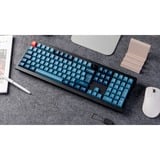 Keychron V6 Max, Gaming-Tastatur schwarz/blaugrau, DE-Layout, Gateron Jupiter Banana, Hot-Swap, RGB