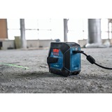 Bosch Linienlaser GLL 20-22 G Professional blau/schwarz, grüne Laserlinien, inkl. Universalhalter LB 10 und Baustativ BT 150