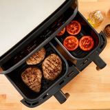 Tefal Doppel-Heißluftfritteuse Dual Easy Fry & Grill schwarz, 2.700 Watt, 2 Körbe 5,2 Liter + 3,1 Liter	