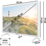 Telefunken XF32SN550S-W, LED-Fernseher 80 cm (32 Zoll), weiß, FullHD, Triple Tuner, SmartTV