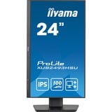 iiyama ProLite XUB2493HSU-B7, LED-Monitor 60.5 cm (23.8 Zoll), schwarz (matt), FullHD, IPS, ergonomischer Standfuß, USB-Hub, 100Hz Panel