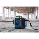 Bosch Linienlaser GLL 80-33 G Professional blau/schwarz, grüne Laserlinien, inkl. Universalhalter LB 10