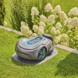 GARDENA Mähroboter smart SILENO max 800m² grau/türkis, Li-Ionen Akku, LONA-Technologie