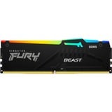 Kingston FURY DIMM 32 GB DDR5-5600  , Arbeitsspeicher schwarz, KF556C36BBEA-32, FURY Beast RGB, AMD EXPO