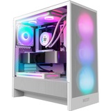 NZXT H5 Flow RGB ( 2024 ) , Tower-Gehäuse weiß, Tempered Glass