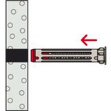 fischer Hohlraumdübel DuoHM 4x55 S PZ 25 Stück, mit Panhead-Schraube