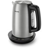 Philips Avance Collection Wasserkocher HD9359/90 edelstahl/schwarz, 2.200 Watt, 1,7 Liter