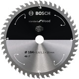 Bosch Kreissägeblatt Standard for Wood, Ø 184mm, 48Z Bohrung 20mm, für Akku-Handkreissägen