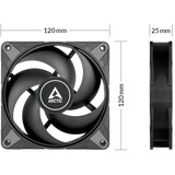 ARCTIC P12 Max, Gehäuselüfter schwarz, 120 mm