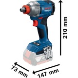 Bosch Akku-Schlagschrauber GDX 18V-285 Professional, 18Volt blau, 2x Li-Ionen Akku 4,0Ah, in L-BOXX