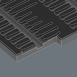 Wera 9815 Schaumstoffeinlage für Schraubendreher Kraftform Micro Set 1, leer  schwarz/grau, für Tool Rebel Werkstattwagen