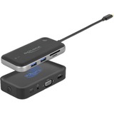 DeLOCK USB-C Docking Station FHD HDMI+VGA, Dockingstation HDMI, VGA, USB-A, USB-C, 3,5mm, SD/MicroSD