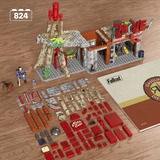 Mattel MEGA Fallout Red Rocket Truck Stop, Konstruktionsspielzeug 