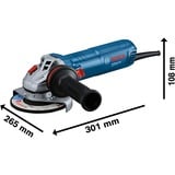 Bosch Winkelschleifer GWS 12-125 Professional blau, 1.200 Watt