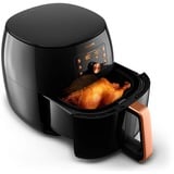 Philips Premium Airfryer XXL HD9867/90 Smart, Heißluftfritteuse schwarz/kupfer, 2.225 Watt, 7,3 Liter