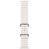 Apple 49 mm Ocean Armband, Uhrenarmband weiß/titan