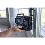 Bosch Akku-Linienlaser GLL 12V-100-33 CG Professional blau/schwarz, grüne Laserlinien, inkl. Universalhalter LB 10