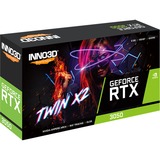 INNO3D GeForce RTX 3050 TWIN X2 6GB, Grafikkarte Lite Hash Rate, 3x DisplayPort, 1x HDMI 2.1