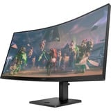 OMEN 34c, Gaming-Monitor 86.4 cm (34 Zoll), schwarz, DisplayPort, HDMI, HDR 400, Curved, 165Hz Panel