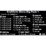 Wera Kraftform Micro Big Pack 1 Elektronik-Schraubendrehersatz schwarz/grün, 25-teilig