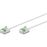 goobay Ultraflexibles Cat.8.1 Patchkabel slim, U/FTP weiß, 1 Meter, extrakurze Stecker