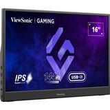 ViewSonic VX1654, Gaming-Monitor 39.6 cm (16 Zoll), schwarz, FullHD, IPS, USB-C, 144Hz Panel