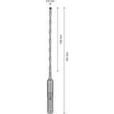 Bosch Expert Hammerbohrer SDS-plus-7X, Ø 4mm Arbeitslänge 100mm