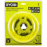 Ryobi Ersatzbürste RACLTM18, Ø 18cm Medium gelb, für Akku-Reinigungsbürsten R18CPS, R18TPS, RWTS18
