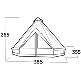 Easy Camp Vaulen Tipi, für 7 Personen, Zelt braun, Modell 2025