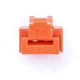 SMARTKEEPER ESSENTIAL RJ45 Port Lock (NL03), Einsteckschloss Farbcode Orange, 100 Stück