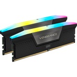 Corsair DIMM 64 GB DDR5-6000 (4x 16 GB) Quad-Kit, Arbeitsspeicher schwarz, CMK64GX5M4B6000C36, Vengeance, INTEL XMP