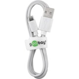 goobay USB-C Ladeset 5 Watt, Ladegerät weiß, 1 Meter Kabel USB-A > USB-C