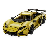 CaDA LP700 Super Car, Konstruktionsspielzeug gelb, Maßstab 1:10