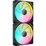 Corsair iCUE LINK LX140 RGB, Gehäuselüfter schwarz, 2er Pack