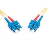 Digitus LWL Patchkabel, Duplex, SC > SC Stecker, Singlemode OS2 gelb, 1 Meter