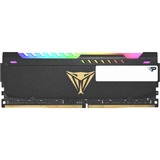 Patriot DIMM 8 GB DDR4-3600  , Arbeitsspeicher schwarz, PVSR48G360C0, Viper Steel RGB, INTEL XMP