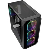 Sharkoon AK5G RGB , Tower-Gehäuse schwarz, Tempered Glass x 2