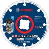 Bosch X-LOCK Diamanttrennscheibe EXPERT Diamond Metal Wheel, Ø 115mm Bohrung 22,23mm