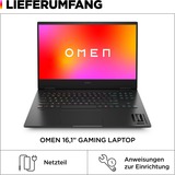 OMEN 16-wf1278ng, Gaming-Notebook schwarz, Windows 11 Home 64-Bit, 40.9 cm (16.1 Zoll) & 165 Hz Display, 1 TB SSD