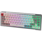 RAIJINTEK MGA-68, Gaming-Tastatur silber, DE-Layout, Hejin Magnetic Yellow