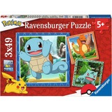 Ravensburger Kinderpuzzle Glumanda, Bisasam und Schiggy 3x49 Teile