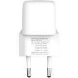 Ansmann Home Charger HC130PD-mini, 30 Watt, Ladegerät weiß, 1x USB-C, GaN, PowerDelivery, Multisafe-Technologie