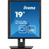 iiyama ProLite B1980S-B1, LED-Monitor 48 cm (19 Zoll), schwarz (matt), SXGA, TN, HDMI, DP, Ergonomischer Standfuß