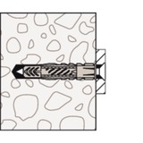 fischer Universaldübel UX 8x50 R hellgrau, 100 Stück