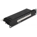 DeLOCK 10" Patchpanel 8 Port Cat.6A schwarz, 1 HE