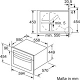 Neff C1CMG84N0, Backofen edelstahl