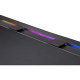 Thermaltake G700 RGB Gaming Desk, Gaming-Tisch schwarz, RGB-LED-Lichtleiste 16,8 Millionen Farben